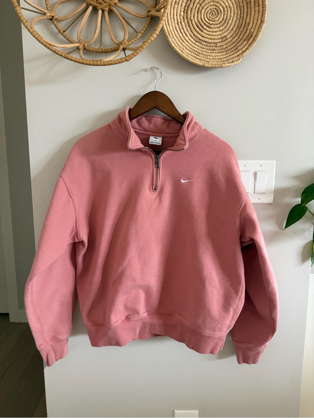 Nike Dusty Rose Half-Zip Sweatshirt
